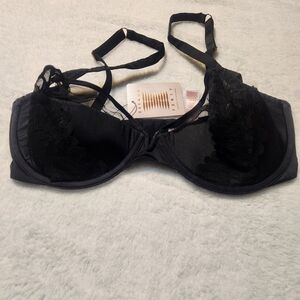 Savage X Fenty Black Lace Detail Bra